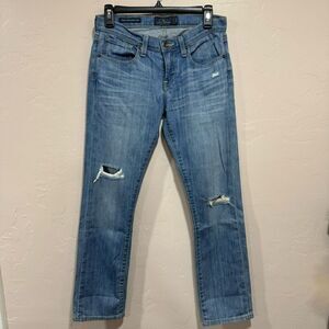 Lucky Brand Jeans Womens 00/24 Blue Weekender Sienna Weekender Crop Denim